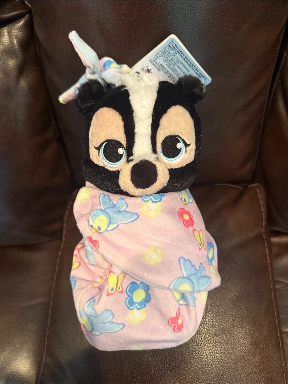 Disney Babies Bambi Flower Skunk Stuffed Animal NWT